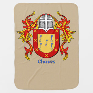 Chaves Heraldic Shield and Mantling Swaddle Blanket