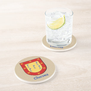 Chaves Heraldic Shield Drink Coaster