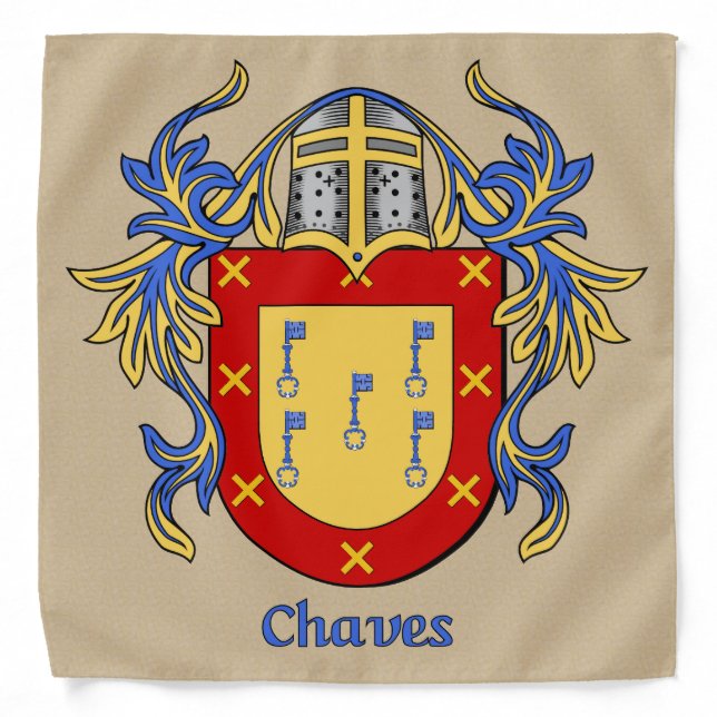 Chaves Historical Coat of Arms Bandana (Front)
