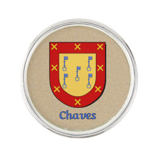 Chaves Historical Shield Lapel Pin