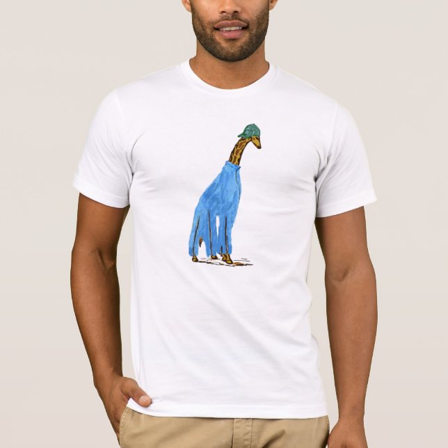 Chaving a Giraffe T-Shirt (Front)