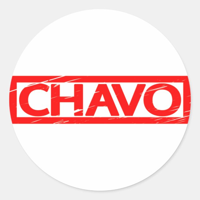 Chavo Stamp Classic Round Sticker (Front)