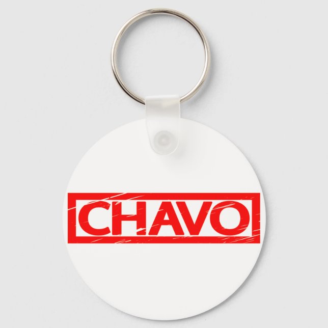 Chavo Stamp Keychain (Front)