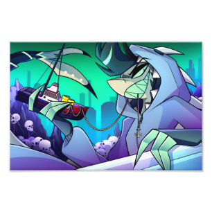 Chaz Halloween Slasher   Helluva Boss   Photo Print