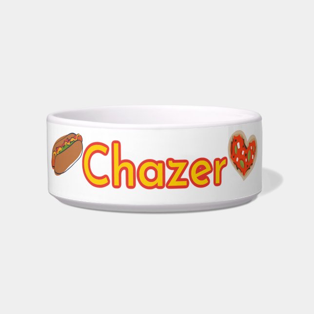 "Chazer" Ceramic Pet Bowl (Front)