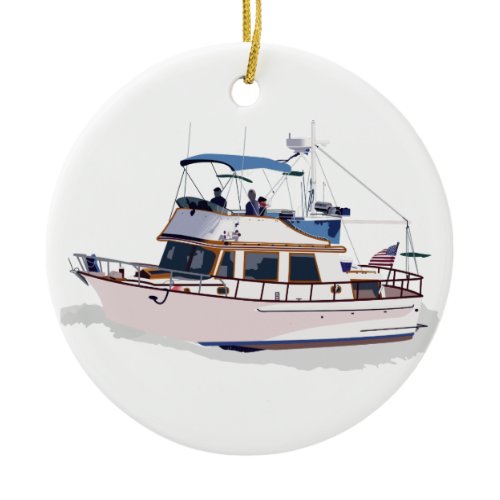 CHB DIESEL TRAWLER CERAMIC ORNAMENT