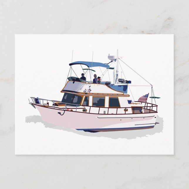 CHB DIESEL TRAWLER POSTCARD (Front)