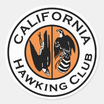 Chc Logo Classic Round Sticker by Cal_Hawking_Club at Zazzle