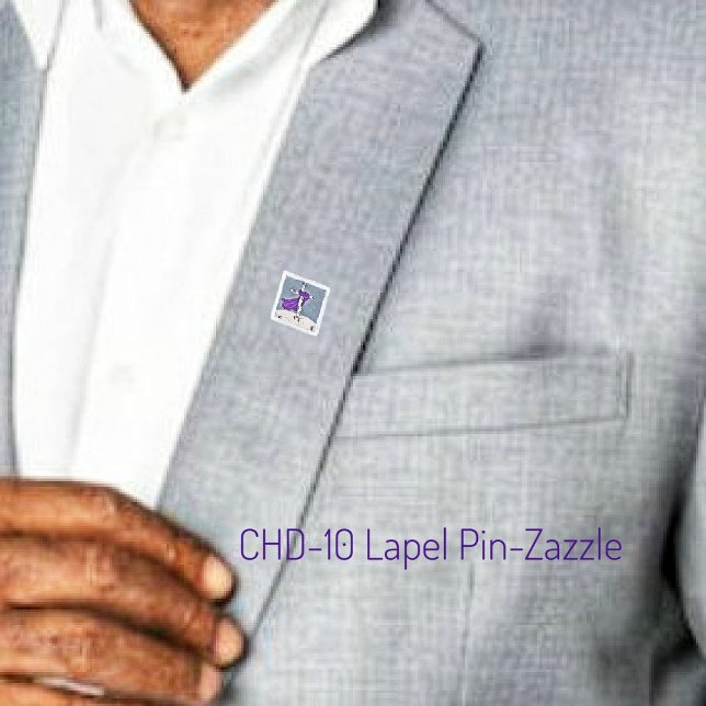 CHD-10 SILVER FINISH LAPEL PIN (Creator Uploaded)
