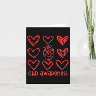 Chd Awareness Anatomical Heart Disease Awareness W Card