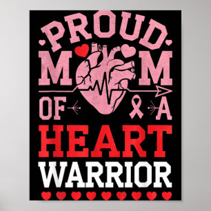 Chd Awareness Heart Disease Mom Warrior Support Su Poster