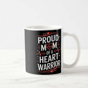 Chd Awareness Heart Disease Warrior Proud Warrior Coffee Mug