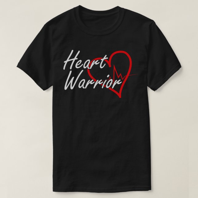 CHD Awareness Heart Warrior w T-Shirt (Design Front)