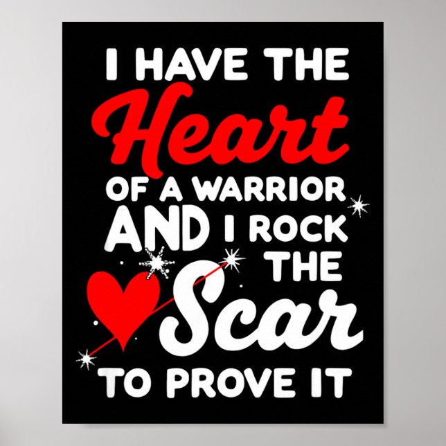 Chd Awareness I Have Heart Of Warriors &amp; I Roc Poster (Front)