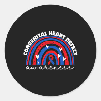 Chd Congenital Heart Defect Awareness Month For Ki Classic Round Sticker