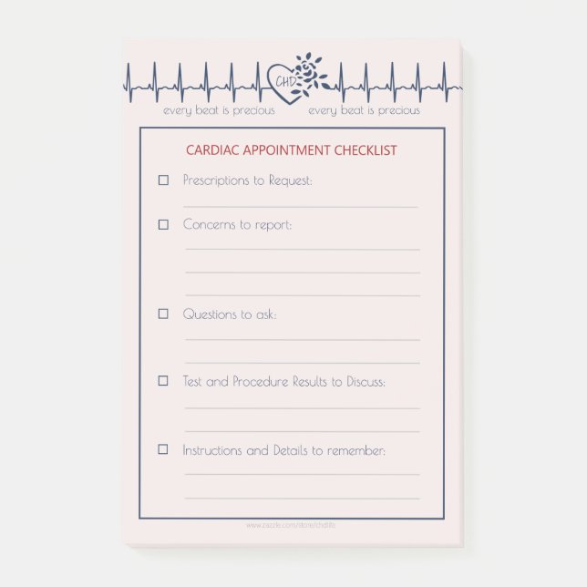 CHD Doctor Appointment Notes (Front)