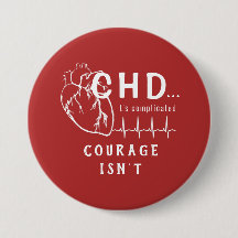 CHD Heart Sketch EKG Button