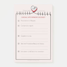CHD Heartbeat Appointment Post-It Notes