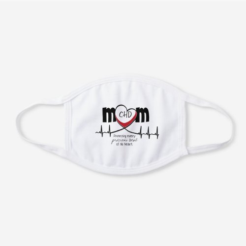 CHD Mom Personalized Cotton Face Mask