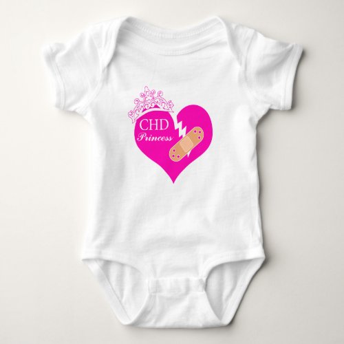 CHD Princess Congenital Heart Defect HLHS Baby Bodysuit