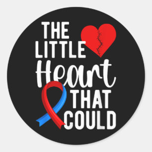 Chd Warrior Congenital Heart Disease Awareness Classic Round Sticker