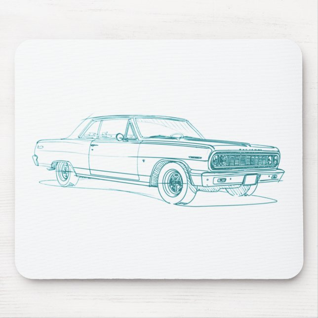 Che Chevelle 1964 SS Mouse Pad (Front)