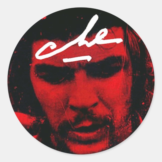 Che Guevara Classic Round Sticker (Front)