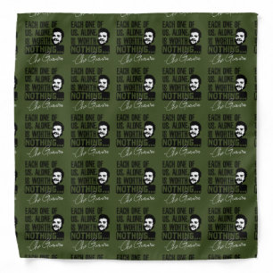 Che Guevara Quote - Each Alone Worth Nothing Bandana
