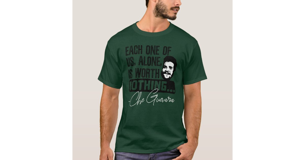 Che Guevara T Shirt Revolution Leader Freedom Fighter Vintage Top Tee