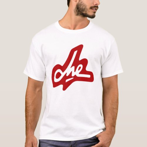 Che Guevara Signature _ Red  on White T_Shirt