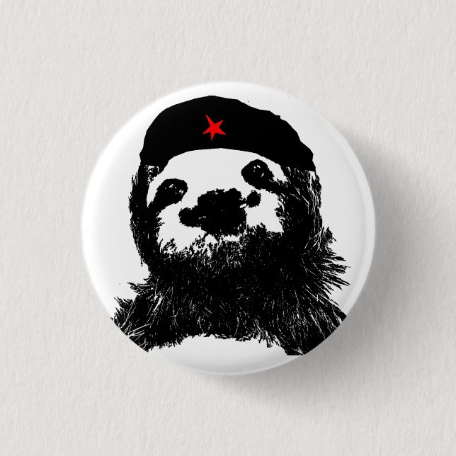 Che Guevara Sloth Button (Front)