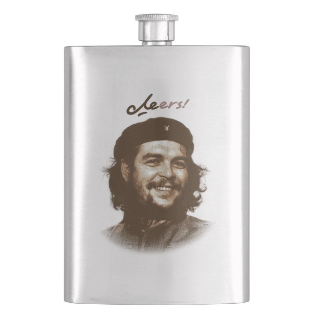 Che Guevara Smile "Cheers" Classic Flask (Front)