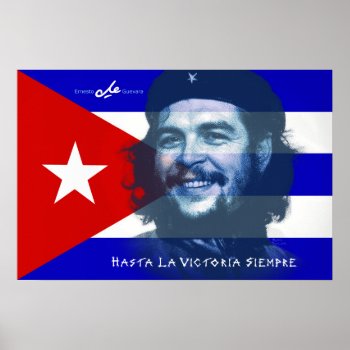 Che Guevara Smile Poster by tempera70 at Zazzle