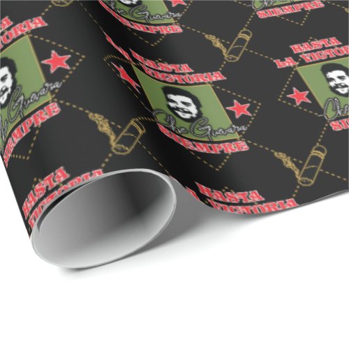 Che Guevara Victoria Siempre Pattern Wrapping Paper
