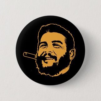 Che Guevara with Cigar Portrait Button