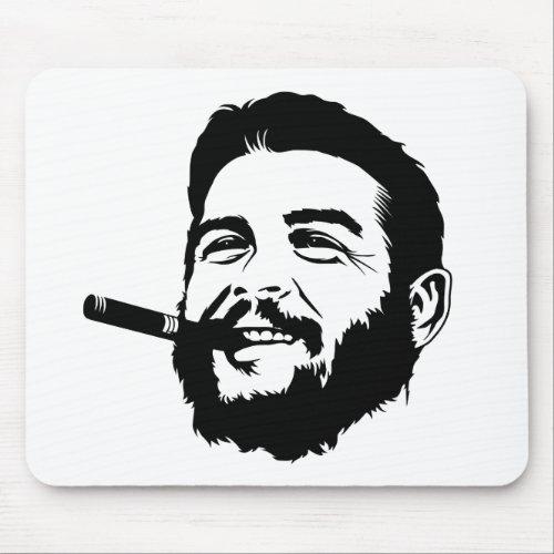 Che Guevara with Cigar Portrait Mousepad