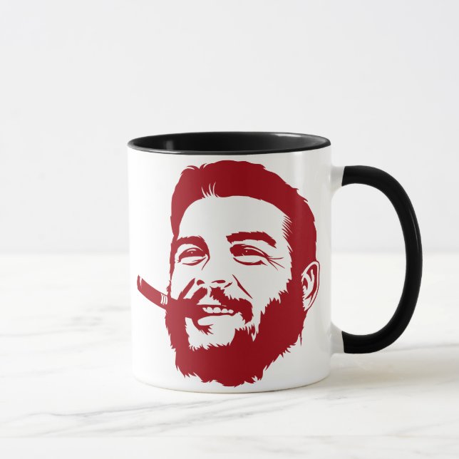 Che Guevara with Cigar Portrait Mug (Right)