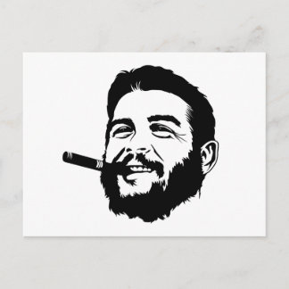 Che Guevara with Cigar Portrait Postcard
