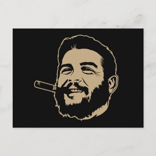 Che Guevara with Cigar Portrait Postcard