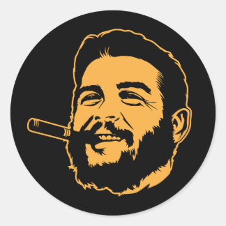 Che Guevara with Cigar Portrait Sticker