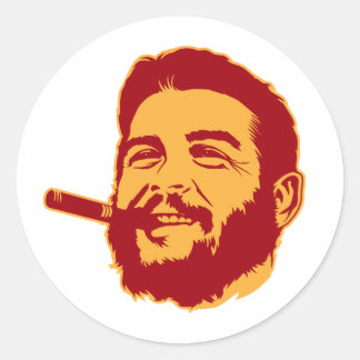 Che Guevara with Cigar Portrait Sticker