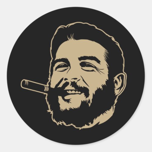 Che Guevara with Cigar Portrait Sticker