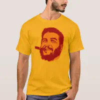 Che Guevara T Shirt Black On Red Portrait Cuban Revolution new Official Mens