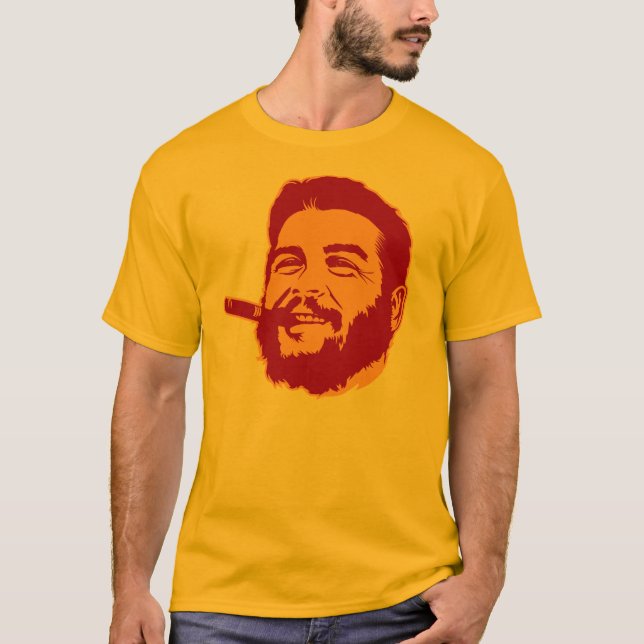 Che Guevara with Cigar Portrait T-Shirt (Front)