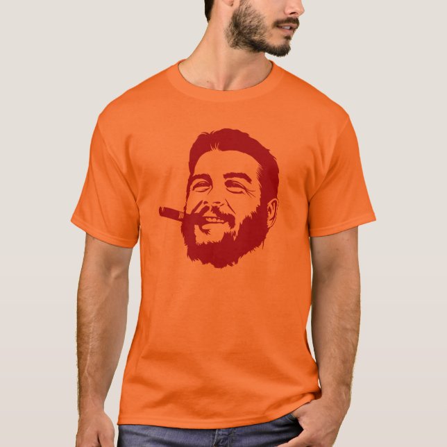 Che Guevara with Cigar Portrait T-Shirt (Front)