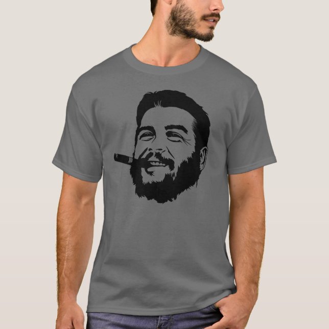 Che Guevara with Cigar Portrait T-Shirt (Front)