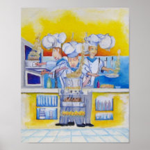 Che if at work Oil painting