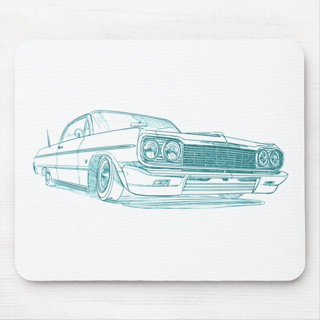 Che Impala 1964 lowrider Mouse Pad (Front)