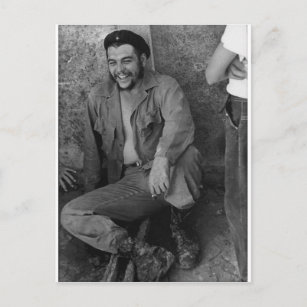 Che laughing postcard