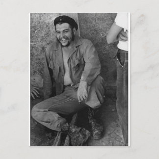 Che laughing postcard